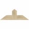 Ekena Millwork Portland Rough Sawn Timber Gable Bracket, Douglas Fir, 36"W x 13"H x 4"D x 6"F, 9/12 Pitch GBW036X13X0406POR00RDF - alternate 1